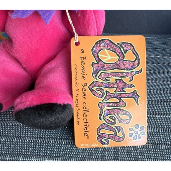 Vintage New Grateful Dead Beanie Bear ALTHEA 1997 Original Tag & Collector Card - Picture 3 of 5